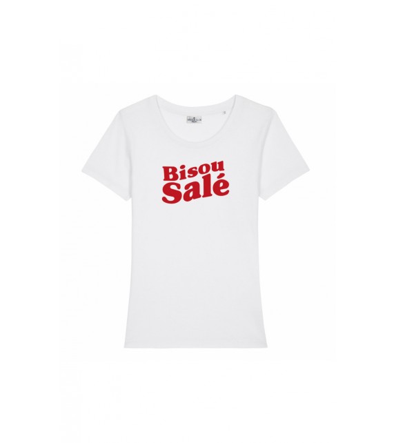 TShirt "Blanc "Bisou Salé"