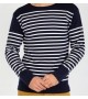 Marinière Armor lux Homme marine rayée blanc T XL