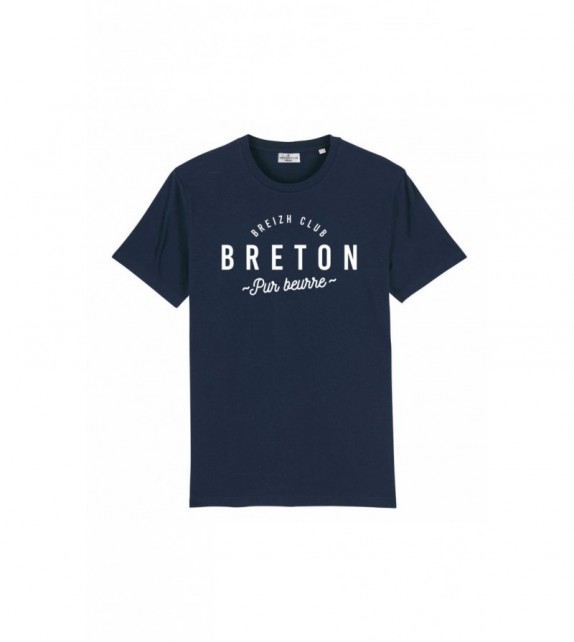 T-shirt "Breton pur beurre" bleu S