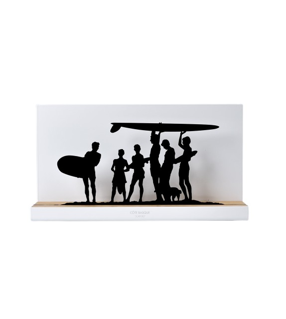 Silhouette "La famille Surfeurs"