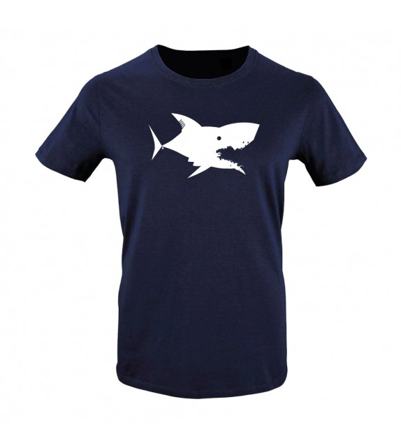 Tshirt Homme Marine Requin blanc XXL